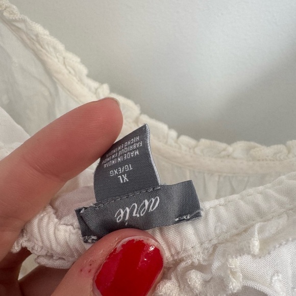 Aerie White Spaghetti Strap Dress flowy coastal cowgirl cottagecore XL - Picture 7 of 7